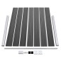 Zaunelement Set WPC 872x146 cm Schwarz Zaunelement Set WPC 872x146 cm Schwarz