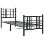 vidaXL Bettgestell mit Kopf- und Fußteil Metall Schwarz 75x190 cm vidaXL Bettgestell mit Kopf- und Fußteil Metall Schwarz 75x190 cm