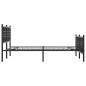 vidaXL Bettgestell mit Kopf- und Fußteil Metall Schwarz 120x190 cm vidaXL Bettgestell mit Kopf- und Fußteil Metall Schwarz 120x190 cm