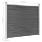 Zaunelement Set WPC 872x146 cm Schwarz Zaunelement Set WPC 872x146 cm Schwarz