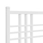 vidaXL Bettgestell mit Kopf- und Fußteil Metall Weiß 100x190 cm vidaXL Bettgestell mit Kopf- und Fußteil Metall Weiß 100x190 cm