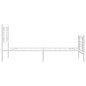 vidaXL Bettgestell mit Kopf- und Fußteil Metall Weiß 107x203 cm vidaXL Bettgestell mit Kopf- und Fußteil Metall Weiß 107x203 cm
