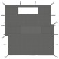 vidaXL Pavillon-Seitenwände mit Fenstern 2 Stk. Anthrazit vidaXL Pavillon-Seitenwände mit Fenstern 2 Stk. Anthrazit