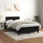 vidaXL Boxspringbett mit Matratze Schwarz 120x190 cm Samt vidaXL Boxspringbett mit Matratze Schwarz 120x190 cm Samt