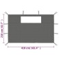 vidaXL Pavillon-Seitenwände mit Fenstern 2 Stk. Anthrazit vidaXL Pavillon-Seitenwände mit Fenstern 2 Stk. Anthrazit