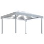 Pavillon mit LED-Lichterkette 400x300 cm Cremeweiß Aluminium Pavillon mit LED-Lichterkette 400x300 cm Cremeweiß Aluminium