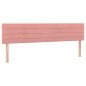 vidaXL Boxspringbett mit Matratze Rosa 120x190 cm Samt vidaXL Boxspringbett mit Matratze Rosa 120x190 cm Samt