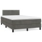 vidaXL Boxspringbett mit Matratze Dunkelgrün 120x190 cm Samt vidaXL Boxspringbett mit Matratze Dunkelgrün 120x190 cm Samt