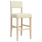 vidaXL Barstühle 2 Stk. Massivholz Gummibaum und Kunstleder vidaXL Barstühle 2 Stk. Massivholz Gummibaum und Kunstleder