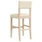 vidaXL Barstühle 2 Stk. Massivholz Gummibaum und Kunstleder vidaXL Barstühle 2 Stk. Massivholz Gummibaum und Kunstleder