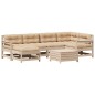 vidaXL 7-tlg. Garten-Lounge-Set mit Kissen Massivholz Kiefer vidaXL 7-tlg. Garten-Lounge-Set mit Kissen Massivholz Kiefer