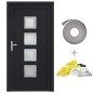 vidaXL Haustür Anthrazit 98x190 cm PVC vidaXL Haustür Anthrazit 98x190 cm PVC