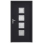 vidaXL Haustür Anthrazit 98x190 cm PVC vidaXL Haustür Anthrazit 98x190 cm PVC