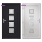 vidaXL Haustür Anthrazit 98x190 cm PVC vidaXL Haustür Anthrazit 98x190 cm PVC