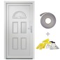vidaXL Haustür Weiß 88x200 cm PVC vidaXL Haustür Weiß 88x200 cm PVC