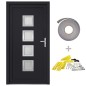 vidaXL Haustür Anthrazit 108x200 cm PVC vidaXL Haustür Anthrazit 108x200 cm PVC