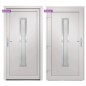 vidaXL Haustür Weiß 98x190 cm PVC vidaXL Haustür Weiß 98x190 cm PVC