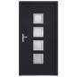 vidaXL Haustür Anthrazit 98x208 cm PVC vidaXL Haustür Anthrazit 98x208 cm PVC