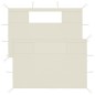 vidaXL Pavillon-Seitenwände mit Fenstern 2 Stk. Creme vidaXL Pavillon-Seitenwände mit Fenstern 2 Stk. Creme