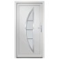 vidaXL Haustür Weiß 88x200 cm PVC vidaXL Haustür Weiß 88x200 cm PVC