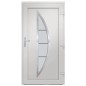 vidaXL Haustür Weiß 88x200 cm PVC vidaXL Haustür Weiß 88x200 cm PVC