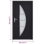 vidaXL Haustür Anthrazit 108x208 cm PVC vidaXL Haustür Anthrazit 108x208 cm PVC