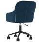 vidaXL Bürostuhl Drehbar Blau Samt vidaXL Bürostuhl Drehbar Blau Samt