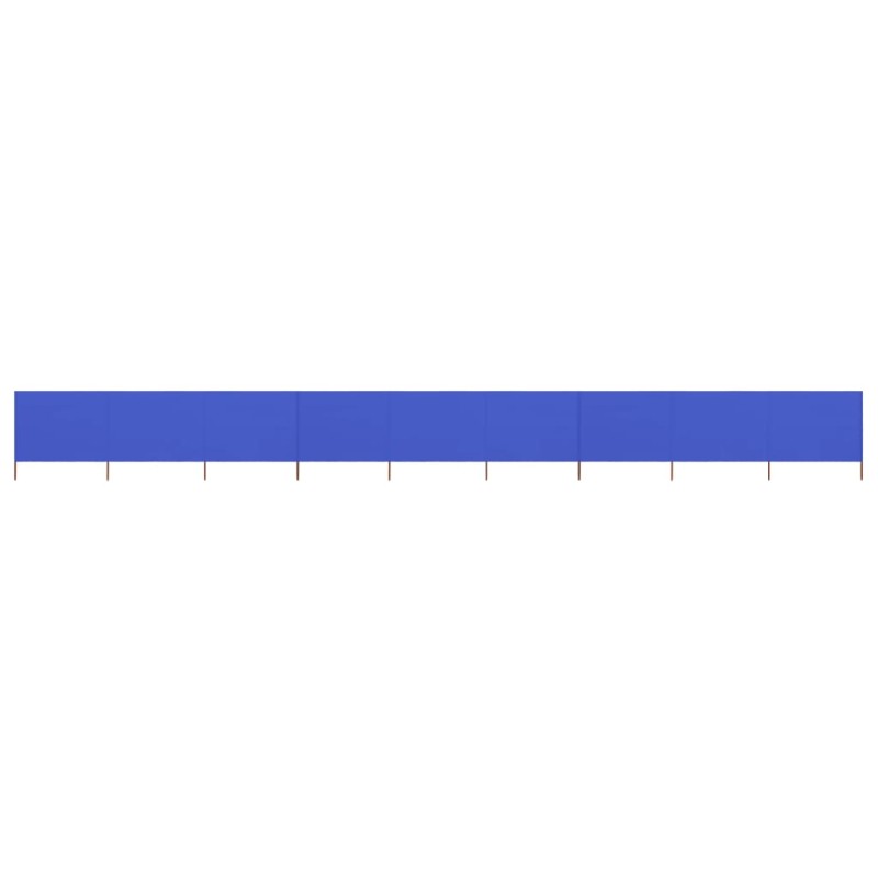 vidaXL 9-teiliges Windschutzgewebe 1200 x 80 cm Azurblau vidaXL 9-teiliges Windschutzgewebe 1200 x 80 cm Azurblau