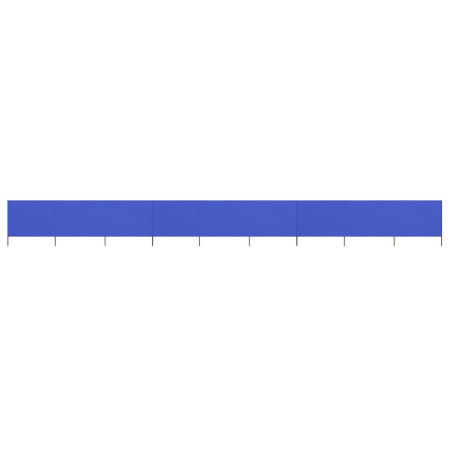 vidaXL 9-teiliges Windschutzgewebe 1200 x 80 cm Azurblau