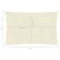 vidaXL Sonnensegel 160 g/m² Creme 4x5 m HDPE vidaXL Sonnensegel 160 g/m² Creme 4x5 m HDPE