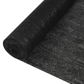 vidaXL Zaunblende Schwarz 1x50 m HDPE 150 g/m² 