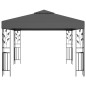 Pavillon mit LED-Lichterkette 3x3 m Anthrazit Pavillon mit LED-Lichterkette 3x3 m Anthrazit