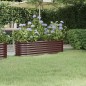 vidaXL Hochbeet Pulverbeschichteter Stahl 152x40x36 cm Braun vidaXL Hochbeet Pulverbeschichteter Stahl 152x40x36 cm Braun