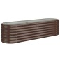 vidaXL Hochbeet Pulverbeschichteter Stahl 152x40x36 cm Braun vidaXL Hochbeet Pulverbeschichteter Stahl 152x40x36 cm Braun