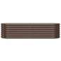 vidaXL Hochbeet Pulverbeschichteter Stahl 152x40x36 cm Braun vidaXL Hochbeet Pulverbeschichteter Stahl 152x40x36 cm Braun