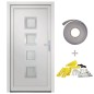vidaXL Haustür Weiß 98x208 cm PVC vidaXL Haustür Weiß 98x208 cm PVC