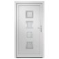 vidaXL Haustür Weiß 98x208 cm PVC vidaXL Haustür Weiß 98x208 cm PVC