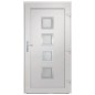 vidaXL Haustür Weiß 98x208 cm PVC vidaXL Haustür Weiß 98x208 cm PVC