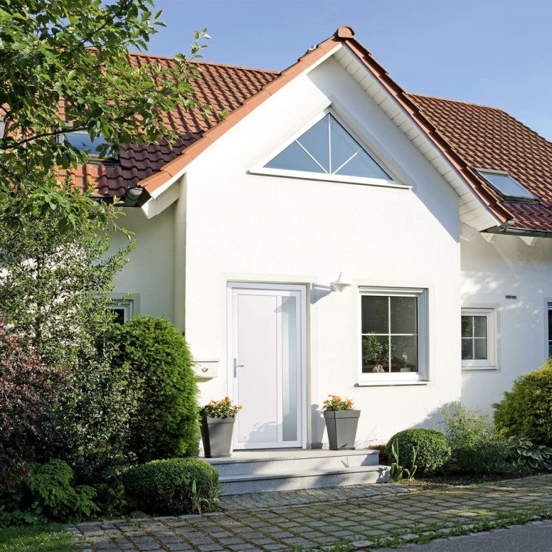 vidaXL Haustür Weiß 98x200 cm PVC vidaXL Haustür Weiß 98x200 cm PVC