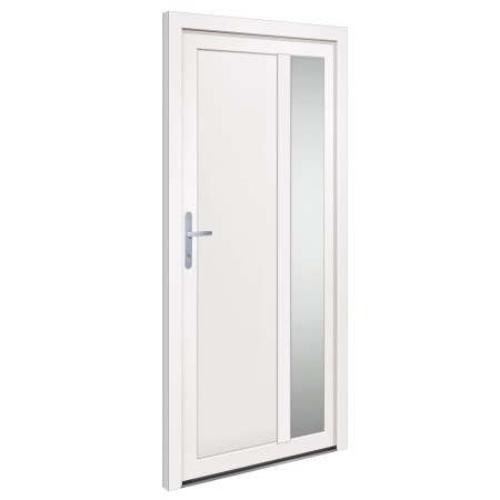 vidaXL Haustür Weiß 98x200 cm PVC