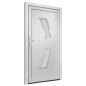 vidaXL Haustür Weiß 98x200 cm PVC vidaXL Haustür Weiß 98x200 cm PVC