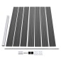 Zaunelement Set WPC 699x146 cm Schwarz Zaunelement Set WPC 699x146 cm Schwarz