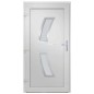 vidaXL Haustür Anthrazit 108x200 cm PVC vidaXL Haustür Anthrazit 108x200 cm PVC