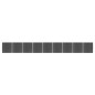 Zaunelement Set WPC 1564x186 cm Schwarz Zaunelement Set WPC 1564x186 cm Schwarz