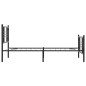 vidaXL Bettgestell mit Kopf- und Fußteil Metall Schwarz 107x203 cm vidaXL Bettgestell mit Kopf- und Fußteil Metall Schwarz 107x203 cm