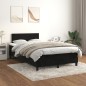 vidaXL Boxspringbett mit Matratze Schwarz 120x190 cm Samt vidaXL Boxspringbett mit Matratze Schwarz 120x190 cm Samt