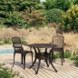vidaXL 3-tlg. Bistro-Set Aluminiumguss Bronzen vidaXL 3-tlg. Bistro-Set Aluminiumguss Bronzen