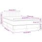 vidaXL Boxspringbett mit Matratze Dunkelgrün 120x190 cm Samt vidaXL Boxspringbett mit Matratze Dunkelgrün 120x190 cm Samt