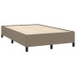 vidaXL Boxspringbett mit Matratze Taupe 120x190 cm Stoff vidaXL Boxspringbett mit Matratze Taupe 120x190 cm Stoff