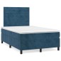 vidaXL Boxspringbett mit Matratze Dunkelblau 120x190 cm Samt vidaXL Boxspringbett mit Matratze Dunkelblau 120x190 cm Samt